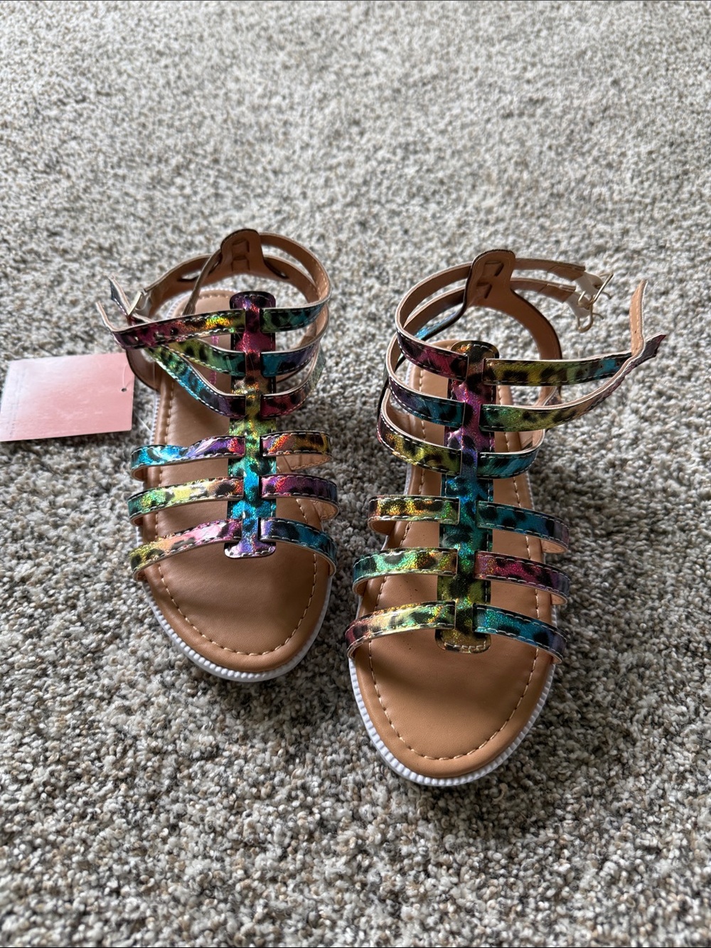 Nanette Lepore Girls' Multicolor Strappy Sandals